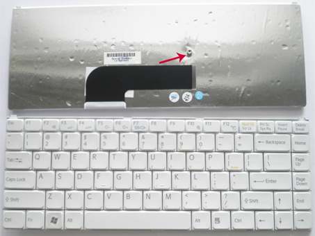 Original SONY VAIO VGN N Series Laptop Keyboard -- [Color:White]