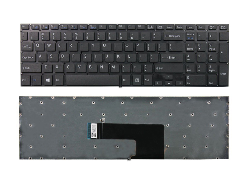 Keyboards4Laptops UK Layout Black Replacement Laptop Keyboard Compatible with Sony Vaio VPCSB2A7R 