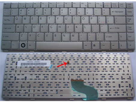 Original Sony VAIO VGN SZ Series Laptop Keyboard-- [Color: Sliver]