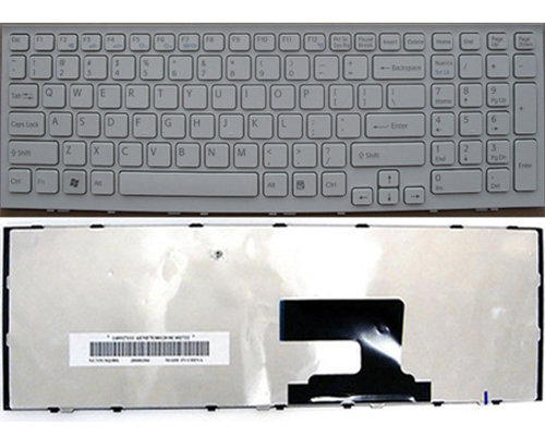 Genuine New Keyboard for Sony VAIO VPC-EH VPCEH Series Laptop -- Color:White