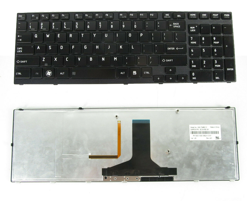 Genuine Backlit Keyboard for Toshiba A660, A660D, A665, A665D Laptop