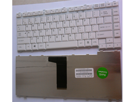 Genuine keyboard for Toshiba Satellite L300 L300D L305 L305D laptop -- [Color: White]