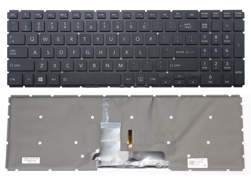 Genuine Backlit Keyboard for Toshiba Satellite L50-B L55-B S50-B S55-B S50-C S55-C P50-C P55W-C P50W-B P55W-B Laptop