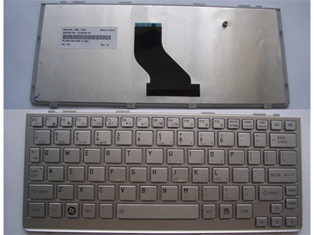Genuine New Toshiba NB 200, NB 205, NB 300 Series Laptop Keyboard -- [Color:Silver]