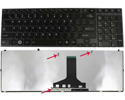 Genuine Toshiba Satellite P750 P750D P755 P755D P770 P770D P775 P775D Series Laptop Keyboard -- with Frame