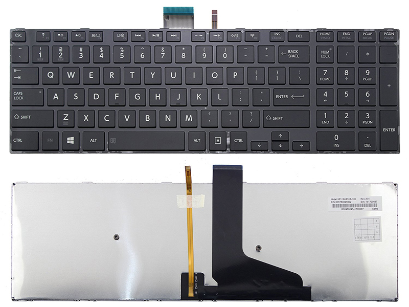 Genuine Backlit Keyboard for Toshiba Satellite E50 E55 U50 U55 Laptop