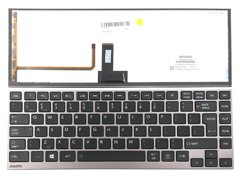 Genuine Backlit Keyboard for Toshiba Satellite U840 U845 U920 U925 U940 U945, Portege U800 U900 Z830 Z930 Series Laptop
