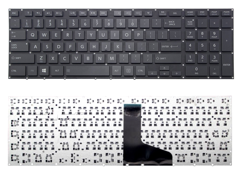 Zahara US Keyboard with Backlit Black Replacement for Toshiba Qosmio X70 X70-A X70-AST X75-A X75-ASP