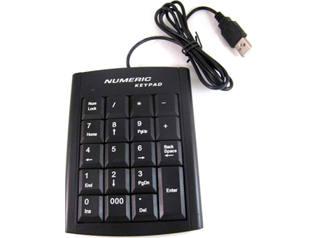 NEW USB 19 keys Numeric Number Keypad Keyboard For Laptop