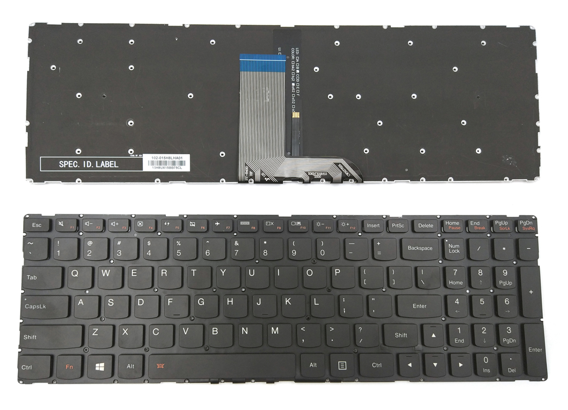 Genuine Lenovo Yoga 500-15IBD 500-15IHW 500-15ISK Backlit Keyboard