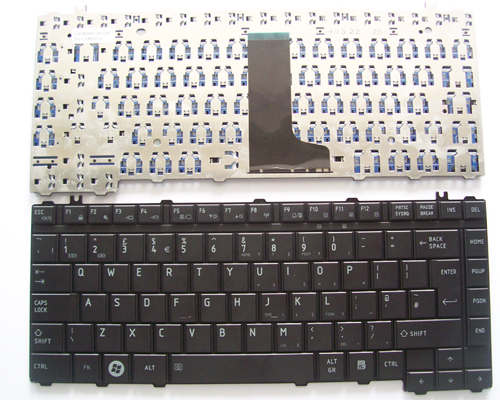 Genuine Toshiba Satellite A200 A205 A210 A215 Series Laptop Keyboard -- UK Layout, Black